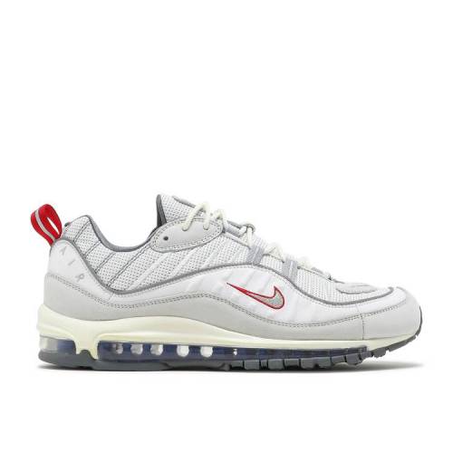 【 NIKE AIR MAX 98 'SUMMIT WHITE' / SUMMIT WHITE METALLIC SILVER 】 マックス 白色 ホワイト 銀色 シルバー エアマックス スニーカー メンズ ナイキ