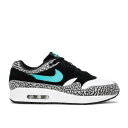 y NIKE ATMOS X AIR MAX 1 RETRO 'ELEPHANT' 2017 / BLACK CLEAR JADE WHITE z }bNX F ubN Ő WF[h F zCg GA}bNX Xj[J[ Y iCL