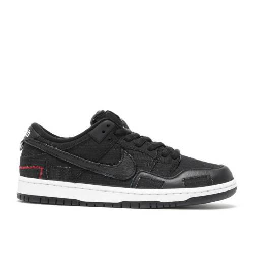 【 NIKE WASTED YOUTH X DUNK LOW SB 039 BLACK DENIM 039 / BLACK UNIVERSITY RED WHITE 】 子供用 ダンク エスビー 黒色 ブラック 赤 レッド 白色 ホワイト ダンクロー スニーカー メンズ ナイキ