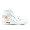 【 AIR JORDAN OFF-WHITE X AIR JORDAN 1 RETRO HIGH OG BG 'WHITE' 2018 / WHITE WHITE-WHITE 】 ナイキ オフホワイト ハイ 白色 ホワイト エアジョーダン ジュニア キッズ ベビー マタニティ スニーカー