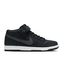 【 NIKE DUNK MID PRO ISO SB 'ORANGE LABEL' / BLACK DARK GREY BLACK WHITE 】 ダンク ミッド プロ エスビー 黒色 ブラック 灰色 グレー 白色 ホワイト スニーカー メンズ ナイキ