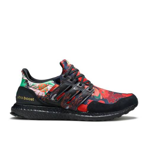 【 ADIDAS ULTRABOOST DNA 'FLORAL' / CORE BLACK CORE BLACK SCARLET 】 アディダス コア 黒色 ブラック スニーカー メンズ