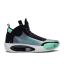 【 AIR JORDAN JORDAN 34 'BLUE VOID' / BLUE VOID GREEN GLOW BLACK 】 ナイキ 青色 ブルー 緑 グ...