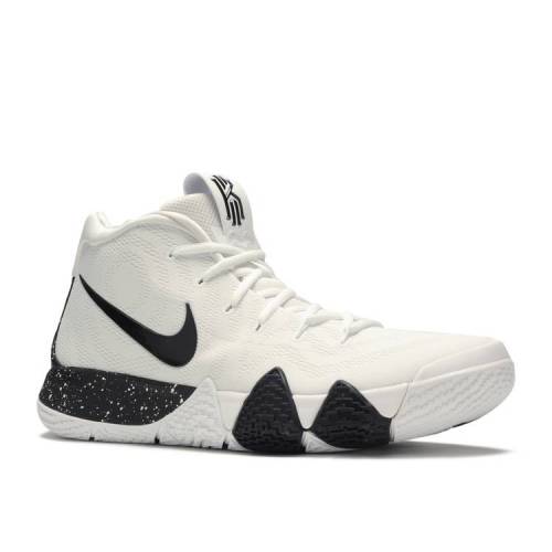 【 NIKE KYRIE 4 'WHITE' / WHITE BLACK 】 カイリー 白色 ホワイト 黒色 ブラック スニーカー メンズ ナイキ