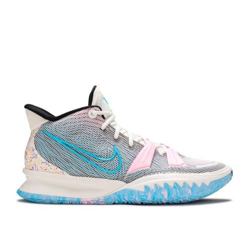 【 NIKE KYRIE 7 'PALE IVORY' / PALE IVORY CHLORINE BLUE BLACK 】 カイリー アイボリー 青色 ブルー 黒色 ブラック スニーカー メンズ ナイキ