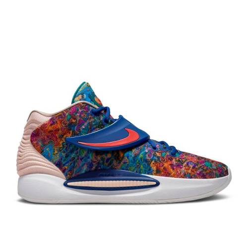 【 NIKE KD 14 'PSYCHEDELIC' / DEEP ROYAL BLUE ​COCONUT MILK 】 ディープ 青色 ブルー ​COCONUT スニーカー メンズ ナイキ