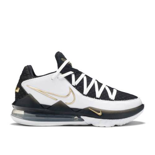 ナイキ NIKE レブロン 白色 ホワイト ゴールド 黒色 ブラック 'METALLIC GOLD' スニーカー メンズ 【 NIKE LEBRON 17 LOW WHITE METALLIC GOLD BLACK 】