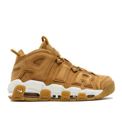 ナイキ アップテンポ プレミアム 茶色 ブラウン エアモアアップテンポ モアテン 'WHEAT' スニーカー メンズ 【 NIKE AIR MORE UPTEMPO PREMIUM / FLAX FLAX-GUM LIGHT BROWN 】 メンズ スニーカー