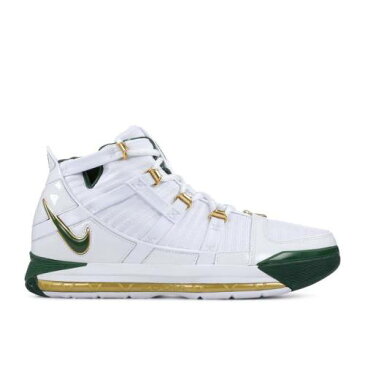 ナイキ NIKE ズーム レブロン 白色 ホワイト ディープ 'SVSM HOME' スニーカー メンズ 【 NIKE ZOOM LEBRON 3 QS WHITE DEEP FORESTGOLD DUST 】