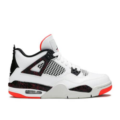 【 AIR JORDAN AIR JORDAN 4 RETRO GS 'PALE CITRON' / WHITE BLACK BRIGHT CRIMSON PALE 】 ナイキ 白色 ホワイト 黒色 ブラック クリムゾン エアジョーダン ジュニア キッズ ベビー マタニティ スニーカー