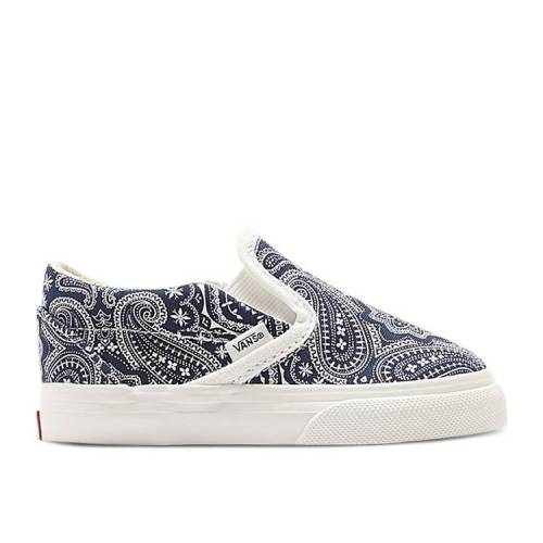 【 VANS KITH X VAULT OG CLASSIC SLIP-ON TODDLER 'PAISLEY' / GIBRALTER SEA 】 バンズ ボルト クラ..