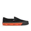 【 VANS WTAPS X CLASSIC SLIP-ON LX 039 BLACK ORANGE 039 / BLACK ORANGE 】 バンズ ダブルタップス クラシック スリッポン 黒色 ブラック 橙 オレンジ スニーカー メンズ ヴァンズ