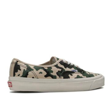 ヴァンズ VANS バンズ オーセンティック アナハイム ファクトリー ベージュ 緑 グリーン 茶色 ブラウン 黒色 ブラック 'CAMO' スニーカー メンズ 【 VANS GREEN AUTHENTIC 44 DX ANAHEIM FACTORY BEIGE BROWN