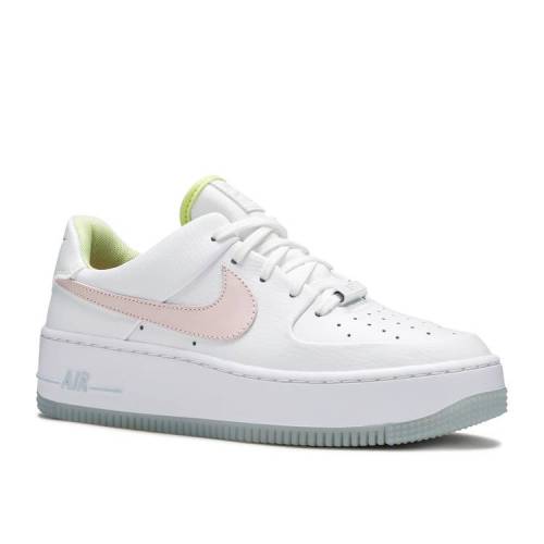 ナイキ NIKE 白色 ホワイト ピンク 青色 ブルー エアフォース 'ONE ONE' スニーカー レディース 【 PINK NIKE WMNS 1 SAGE LOW OF WHITE QUARTZ HYDROGEN BLUE 】