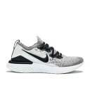 【 NIKE EPIC REACT FLYKNIT 2 039 OREO 039 / WHITE PURE PLATINUM BLACK 】 エピック リアクト フライニット 白色 ホワイト ピュア プラチナム 黒色 ブラック スニーカー メンズ ナイキ