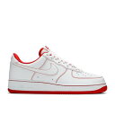 【 NIKE AIR FORCE 1 '07 'CONTRAST STITCH - WHITE UNIVERSITY RED' / WHITE UNIVERSITY RED WHITE 】 白色 ホワイト 赤 レッド エアフォース スニーカー メンズ ナイキ