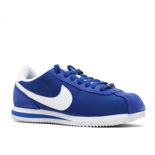 ナイキ NIKE コルテッツ ナイロン 青色 ブルー ゴールド 'LONG BEACH' スニーカー メンズ 【 NIKE CORTEZ BASIC NYLON ROYAL BLUE WHITEMETALLIC GOLD 】