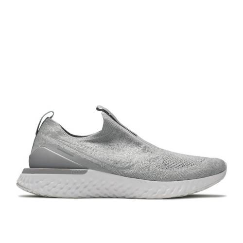 ナイキ NIKE エピック リアクト フライニット 灰色 グレー 白色 ホワイト 'WOLF GREY' スニーカー メンズ 【 EPIC NIKE PHANTOM REACT FLYKNIT WOLF GREY WHITE 】