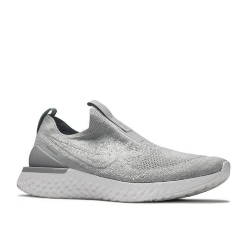 ナイキ NIKE エピック リアクト フライニット 灰色 グレー 白色 ホワイト 'WOLF GREY' スニーカー メンズ 【 EPIC NIKE PHANTOM REACT FLYKNIT WOLF GREY WHITE 】