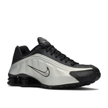 ナイキ NIKE ショックス 黒色 ブラック 灰色 グレー 'BLACK SILVER' スニーカー メンズ 【 SHOX NIKE R4 BLACK METALLIC SILVERWOLF GREY 】