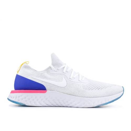 ナイキ NIKE エピック リアクト フライニット 白色 ホワイト ブラスト 'OG' スニーカー メンズ 【 EPIC NIKE REACT FLYKNIT WHITE WHITERACER BLUEPINK BLAST 】