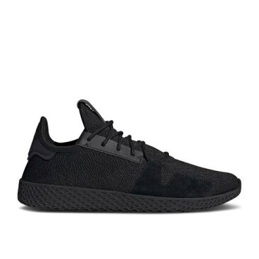 アディダス ADIDAS アディダス テニス コア 黒色 ブラック カーボン 白色 ホワイト 'TRIPLE BLACK' スニーカー メンズ 【 ADIDAS PHARRELL X TENNIS HU V2 CORE BLACK CARBON FOOTWEAR WHITE 】