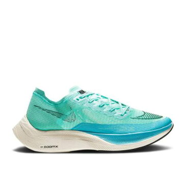 ナイキ NIKE 緑 グリーン 青色 ブルー アイボリー 黒色 ブラック NEXT% 'AURORA GREEN' スニーカー メンズ 【 GREEN NIKE ZOOMX VAPORFLY 2 AURORA CHLORINE BLUE PALE IVORY BLACK 】