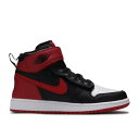 【 AIR JORDAN AIR JORDAN 1 HIGH FLYEASE GS 'BLACK GYM RED' / BLACK GYM RED WHITE BLACK 】 ナイキ ハイ 黒色 ブラック 赤 レッド 白色 ホワイト エアジョーダン ジュニア キッズ ベビー マタニティ スニーカー