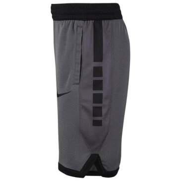 ナイキ NIKE エリート ストライプ ショーツ ハーフパンツ 灰色 グレー 黒色 ブラック 【 STRIPE NIKE ELITE SHORTS DARK GREY BLACK 】 キッズ ベビー マタニティ ボトムス