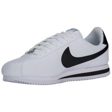 ナイキ NIKE コルテッツ 白色 ホワイト 銀色 シルバー 黒色 ブラック レザー スニーカー 【 SILVER NIKE CORTEZ WHITE METALLIC BLACK LEATHER 】 メンズ スニーカー