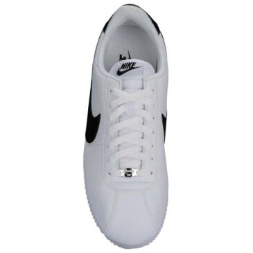 ナイキ NIKE コルテッツ 白色 ホワイト 銀色 シルバー 黒色 ブラック レザー スニーカー 【 SILVER NIKE CORTEZ WHITE METALLIC BLACK LEATHER 】 メンズ スニーカー