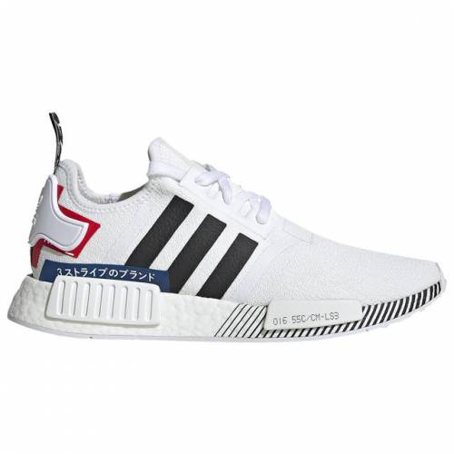 アディダス ADIDAS ORIGINALS オリジナルス 白色 ホワイト 黒色 ブラック 青色 ブルー スニーカー 【 NMD ADIDAS ORIGINALS R1 WHITE BLACK LUSH BLUE MOTORCROSS 】 メンズ スニーカー
