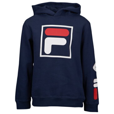 【海外限定】フィラ ロゴ フーディー パーカー gs(gradeschool) ジュニア キッズ fila double hit logo hoodie gsgradeschool