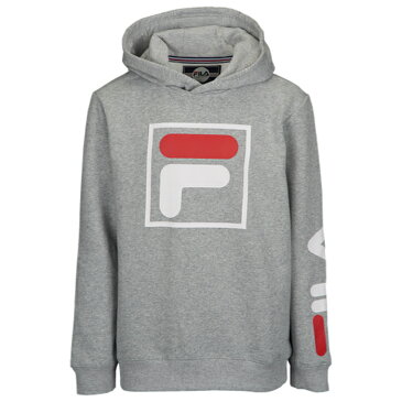 【海外限定】fila double hit logo hoodie gsgradeschool フィラ ロゴ フーディー パーカー gs(gradeschool) ジュニア キッズ