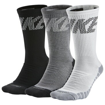 【海外限定】ナイキ ドライフィット マックス ソックス 靴下 メンズ nike 3 pack drifit max crew gfx socks