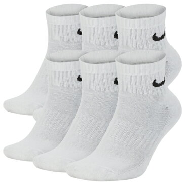 【海外限定】ナイキ ドライフィット ソックス 靴下 メンズ nike 6 pack drifit cotton quarter socks