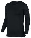 ナイキ プロ ウォーム スリーブ レディース nike pro warm long sleeve crew トップス カットソー レディースファッション tシャツ