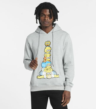 フリーズ フーディー パーカー ヘザー 灰色 グレー メンズ 【 HEATHER FREEZE SIMPSONS FAMILY PORTRAIT HOODIE GREY 】