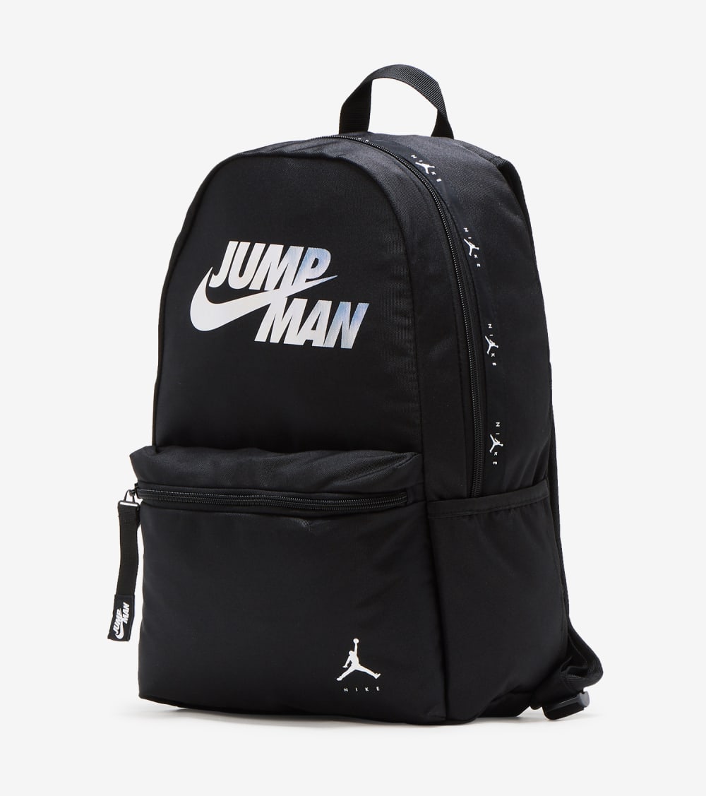 ナイキ ジョーダン ジャンプマン バックパック バッグ リュックサック 黒色 ブラック メンズ 【 JORDAN JUMPMAN BACKPACK BLACK IRIDESCENT 】