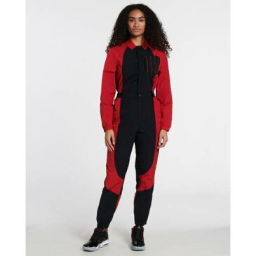 ナイキ ジョーダン フライト スーツ 赤 レッド 黒色 ブラック レディース 【 FLIGHT RED JORDAN ESSENTIAL SUIT VARSITY BLACK 】