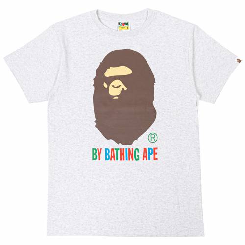 アベイシングエイプ Tシャツ メンズ 【 A BATHING APE MEN COLORS BY TEE GRAY 】