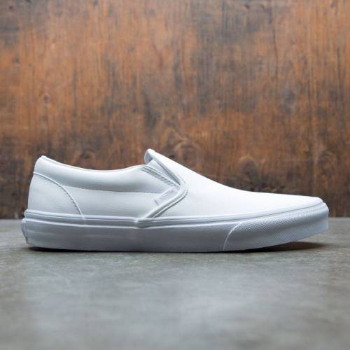 ヴァンズ バンズ クラシック スリッポン スニーカー メンズ 【 VANS MEN CLASSIC SLIP-ON - TUMBLE (WHITE) / 】