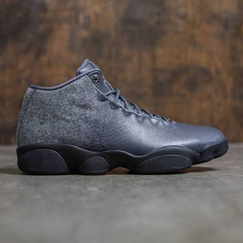 【★スーパーSALE★12/11深夜2時迄】ナイキ ジョーダン プレミアム 灰色 グレー スニーカー メンズ 【 JORDAN MEN HORIZON LOW PREMIUM (GREY / DARK GREY METALLIC SILVER-BLACK) 】