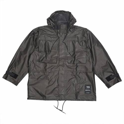 アディダス フード付 ジャケット ゴアテックス メンズ 【 ADIDAS Y3 MEN HOODED UTILITY JACKET GRAY ASH 】