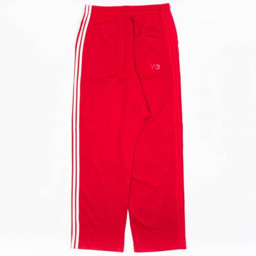 アディダス メンズ 【 ADIDAS Y3 MEN 3STRIPES WIDE PANTS RED CHILI PEPPER UNDYED 】