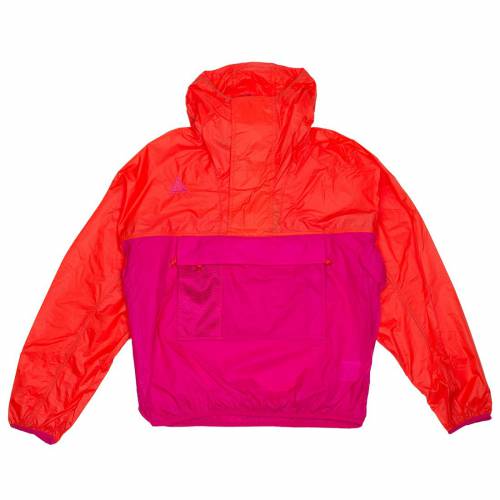 ナイキ アノラック フーディー パーカー 赤 レッド メンズ 【 RED NIKE MEN NRG ACG ANORAK HOODY HABANERO SPORT FUCHSIA 】