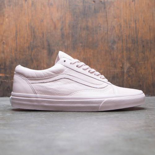 ヴァンズ バンズ レザー オールドスクール スニーカー メンズ 【 VANS MEN OLD SKOOL - LEATHER (PINK / SEPIA ROSE) 】