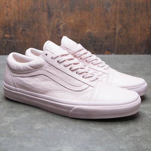 ヴァンズ バンズ レザー オールドスクール スニーカー メンズ 【 VANS MEN OLD SKOOL - LEATHER (PINK / SEPIA ROSE) 】