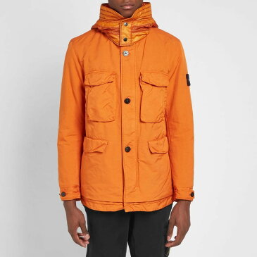 STONE ISLAND 橙 オレンジ 【 ORANGE STONE ISLAND DAVID TC PARKA 】 メンズファッション コート ジャケット