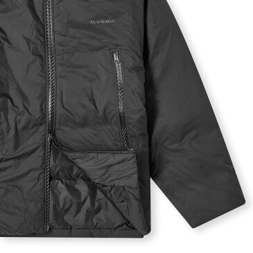 アクネストゥディオズ ナイロン ダウン ジャケット 黒色 ブラック ダウンジャケット メンズ 【 ACNE STUDIOS OSIR NYLON RIPSTOP BLACK 】